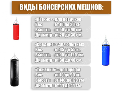Мешок Боксерский Атлет 35кг (Красный)